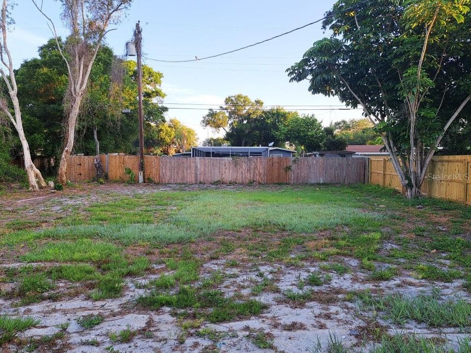 Large Back Yard