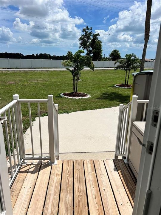 Back entry to back porch area