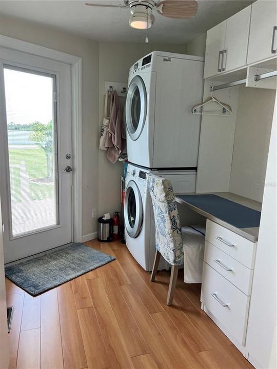 Office and laundry area