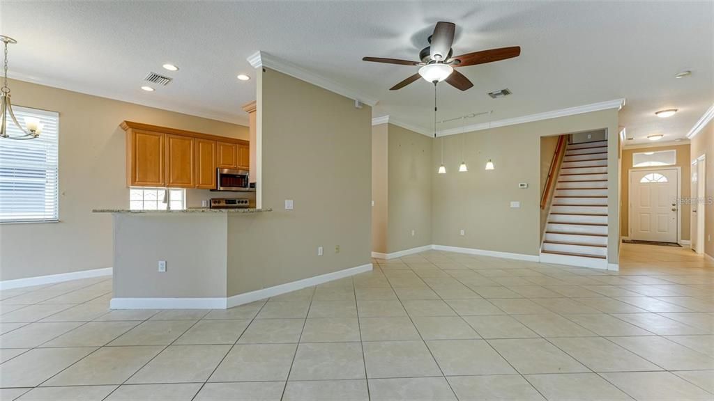 Family Room and Kitchen