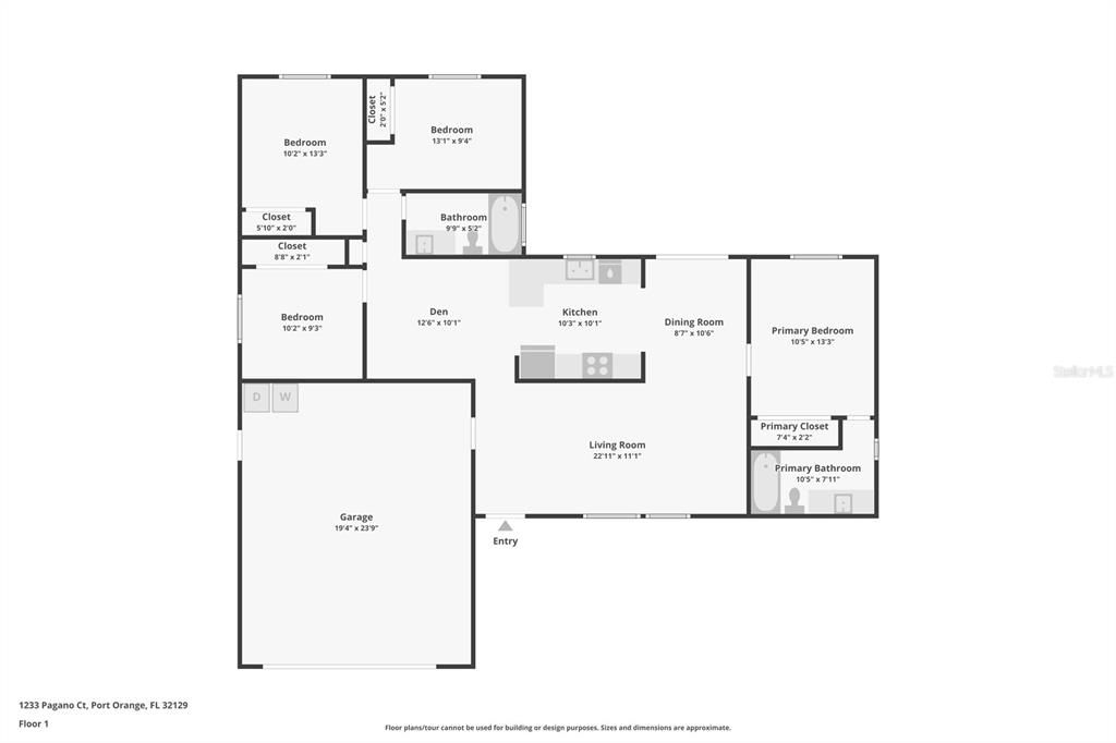 Active With Contract: $324,900 (4 beds, 2 baths, 1392 Square Feet)