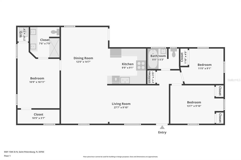 Activo con contrato: $425,000 (3 camas, 2 baños, 1254 Pies cuadrados)