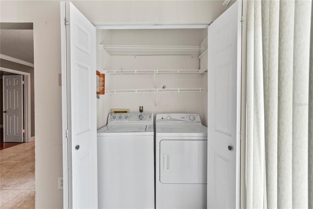 Laundry in kitchen