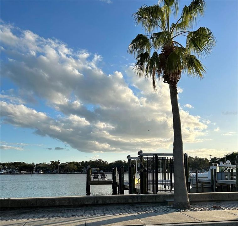 Coffee Pot Bayou - just a few blocks away, a 2-3 minute walk.