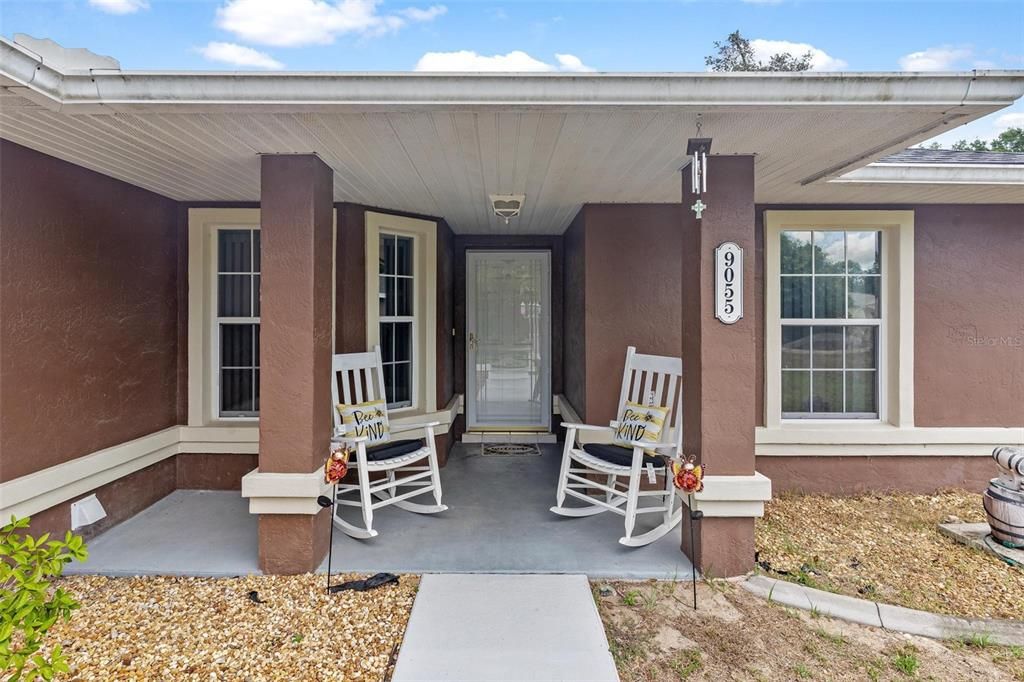 Front Porch Area and Front Entry