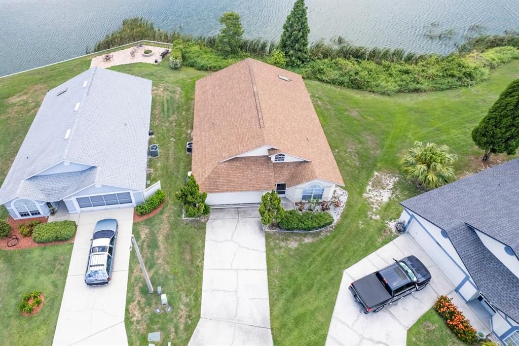 View of the home.  Right on the lake.