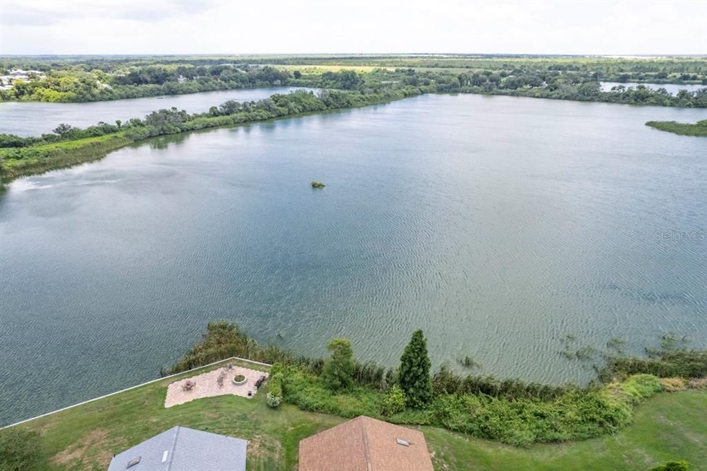 View of the home.  Right on the lake.