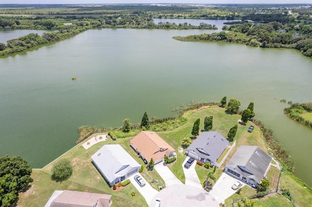 View of the home.  Right on the lake.