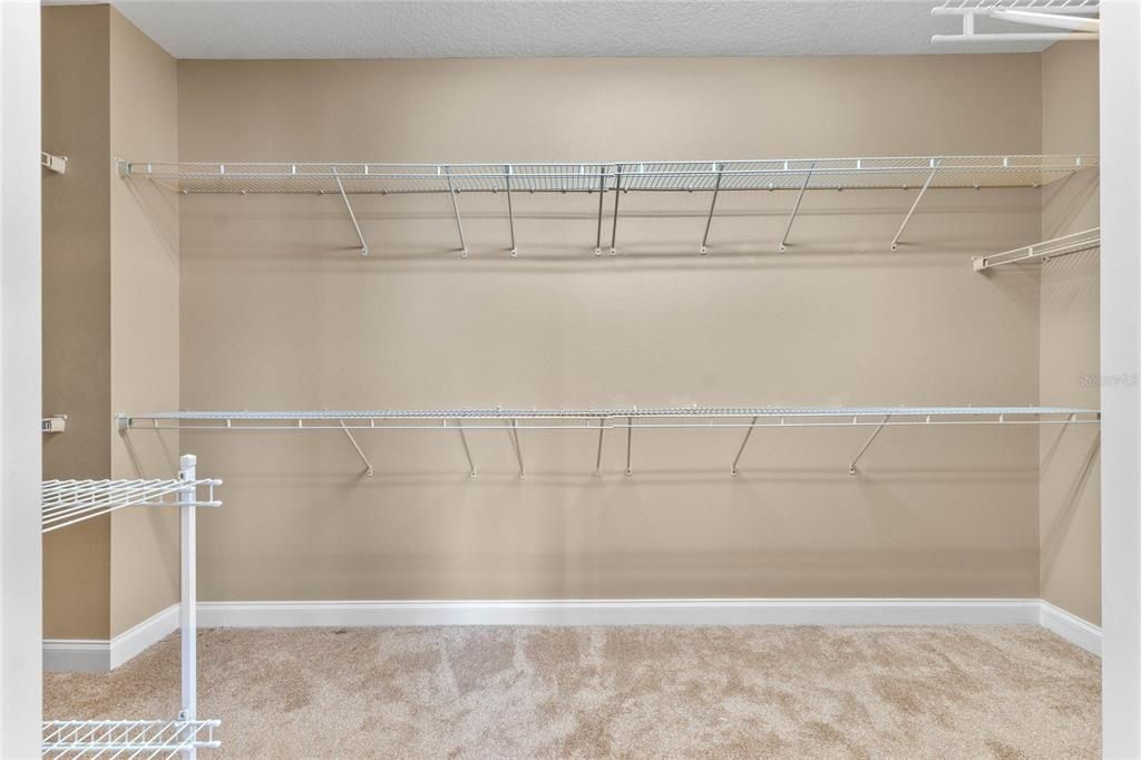 Large walk in closet in your primary suite.