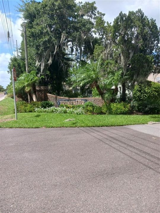 Community entrance sign