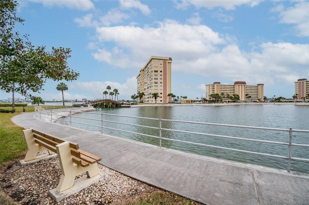 Walk the Lagoon or sit and enjoy the view