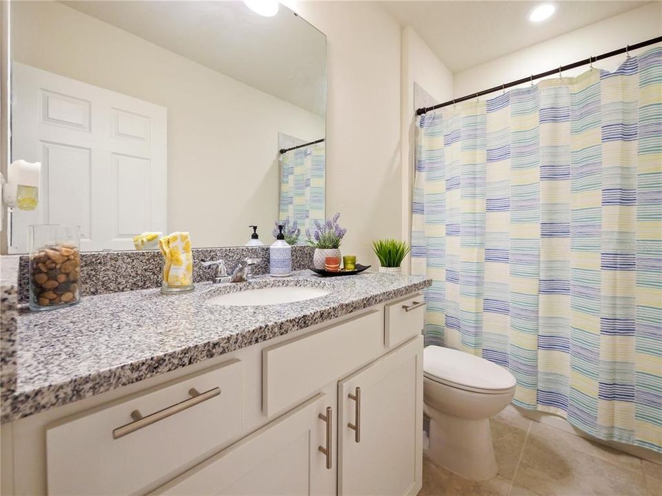 Bathroom 2 - Granite countertops