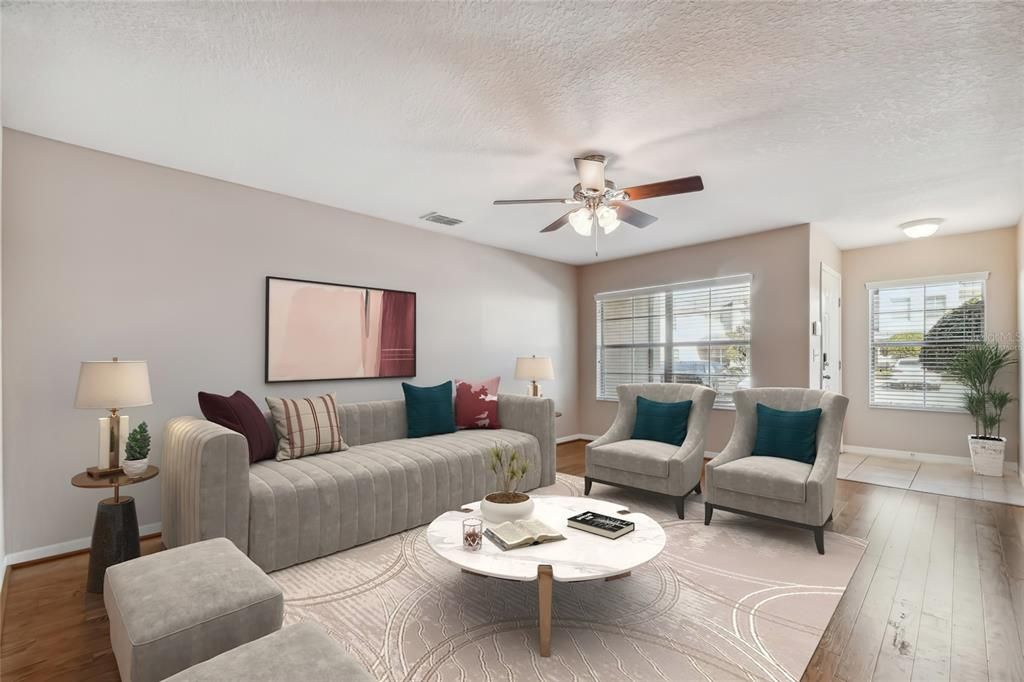 Family Room - Virtually Staged