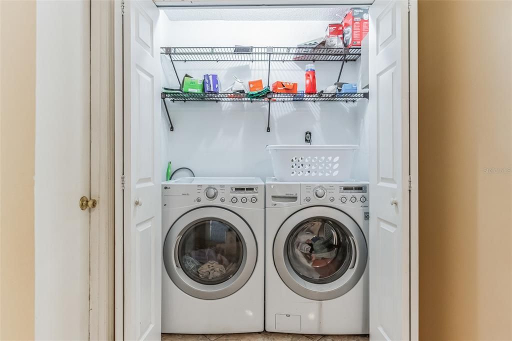 Indoor Laundry - Washer and Dryer Do Not Convey