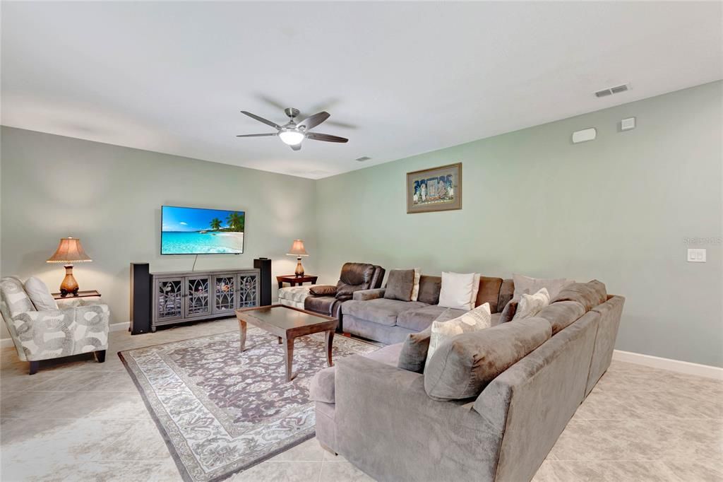 Spacious family room