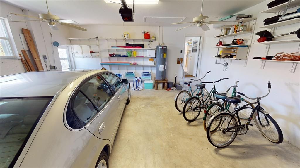 Two-car attached garage