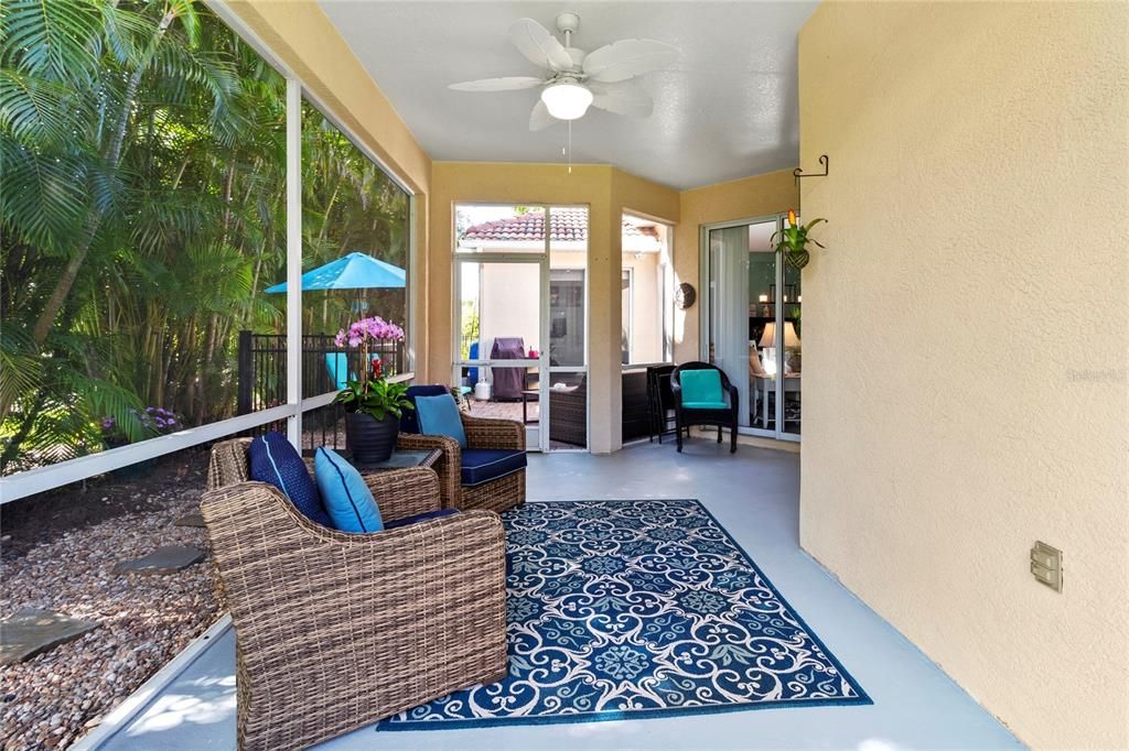 Enclosed lanai off primary & great room