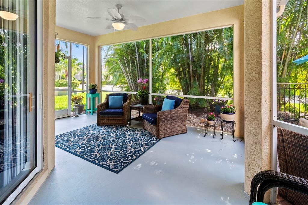 Enclosed lanai off primary & great room