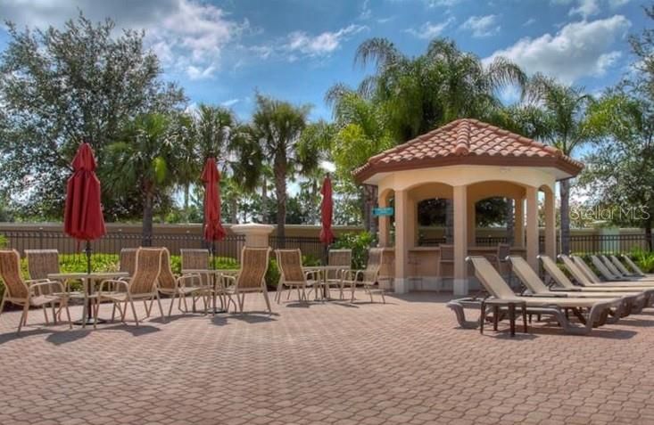 Community Pool lounging space