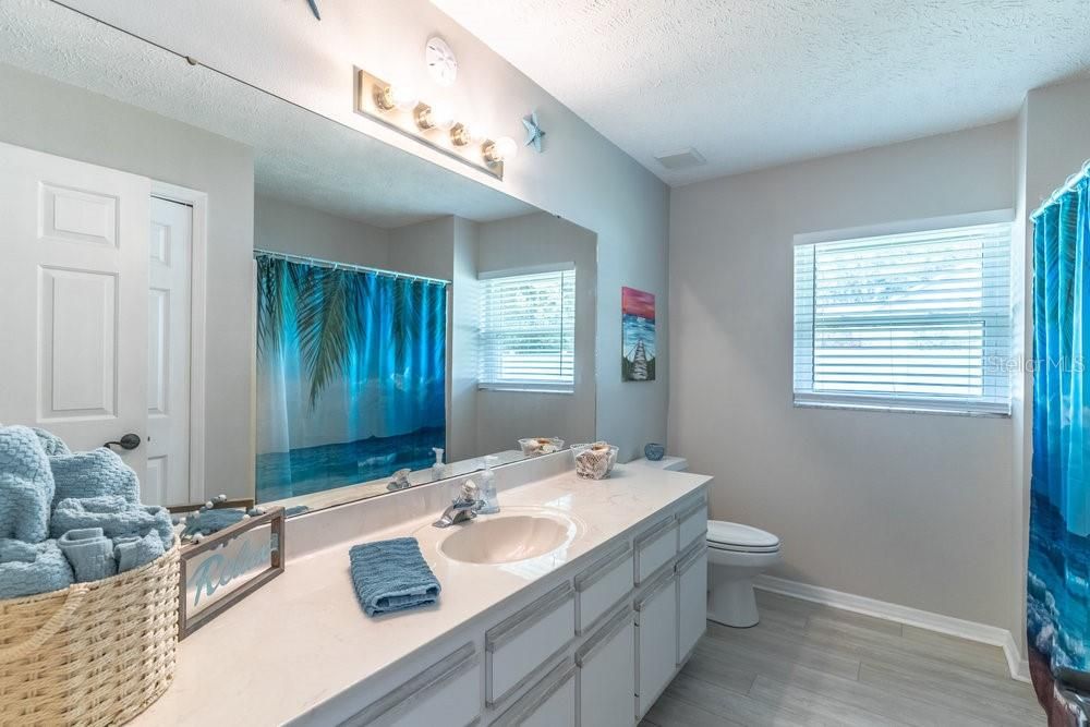 Expansive Guest Bath has plenty of space