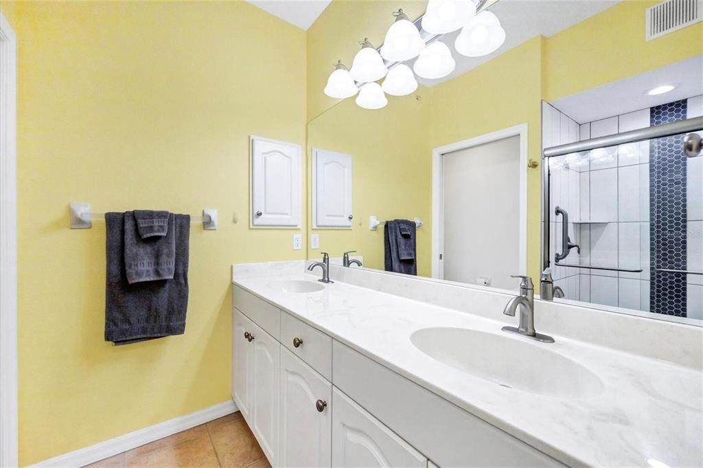 Primary bath vanity area