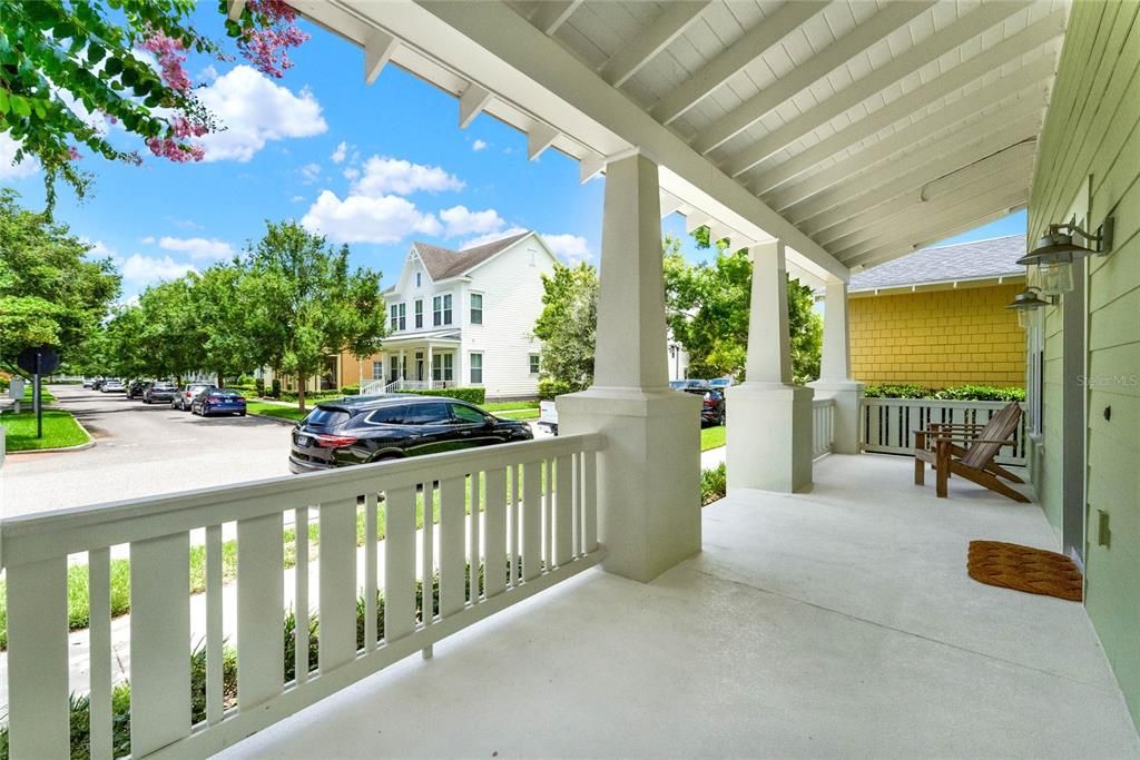 Large front porch