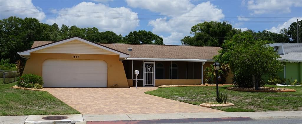 brick driveway