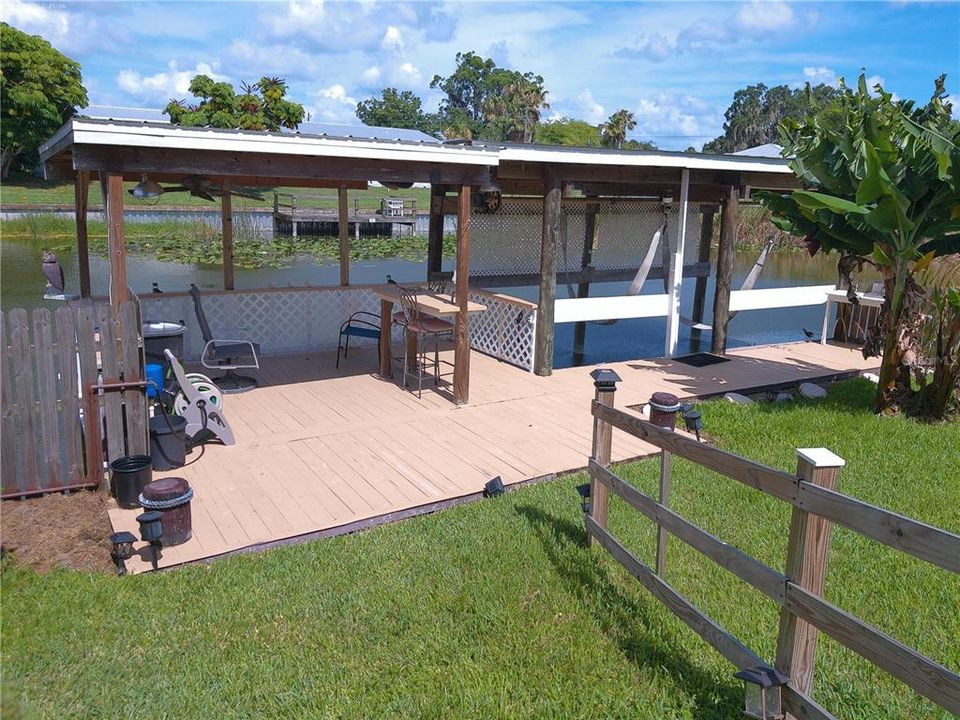 Dock and boat lift