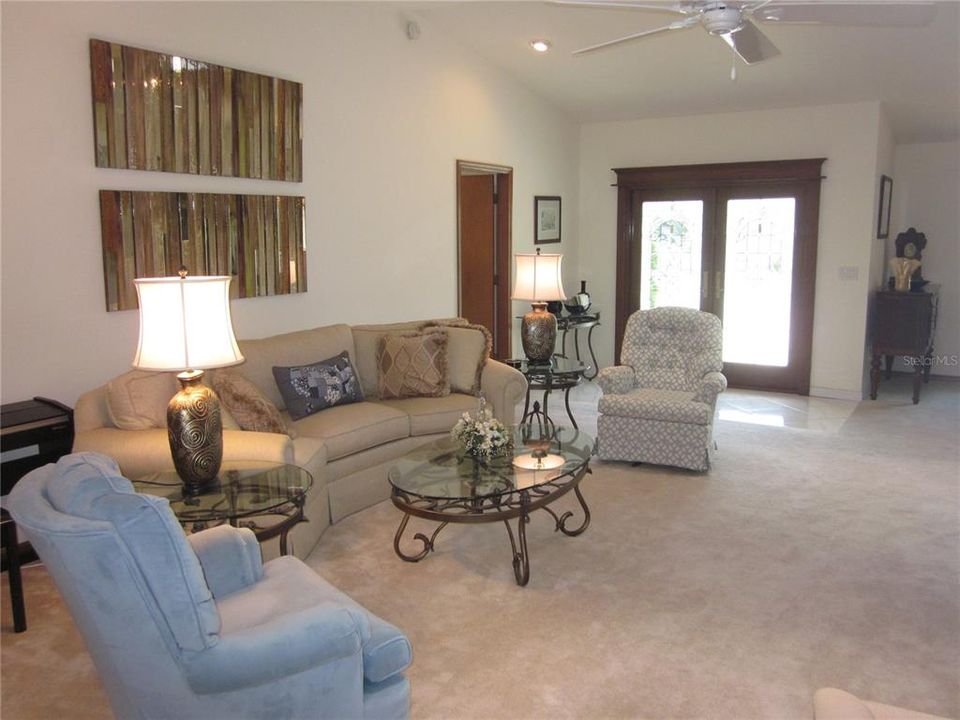 Alt. view of Living Room toward entry