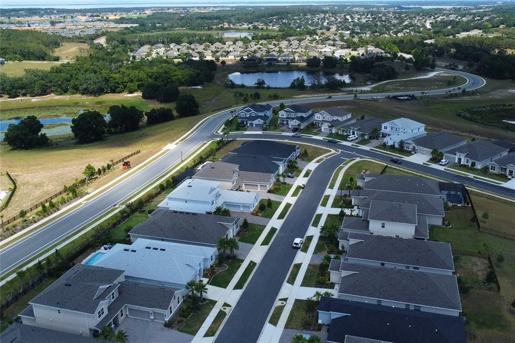 Elevated Drone Of Old Hollow Lane