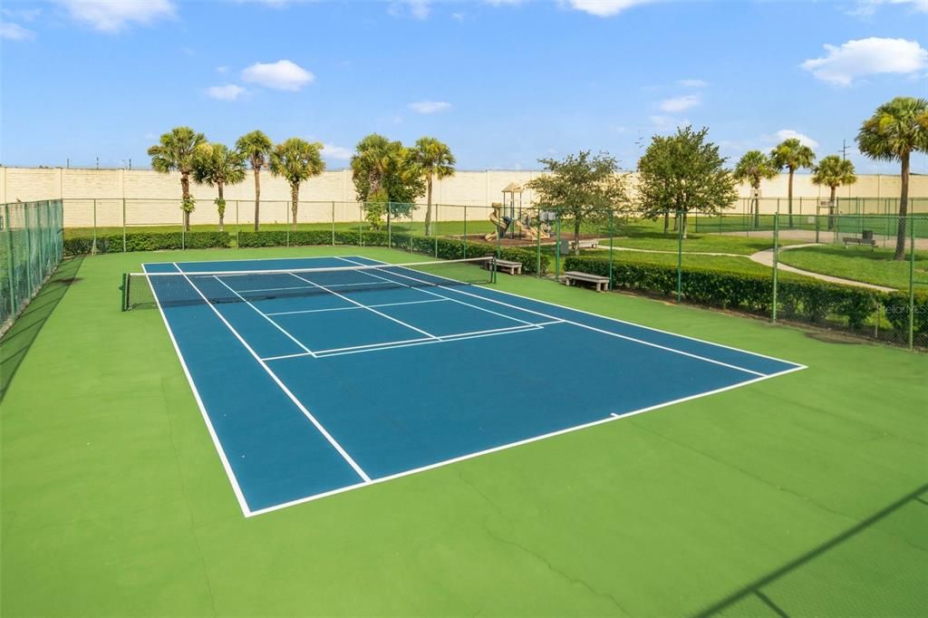 Community tennis courts