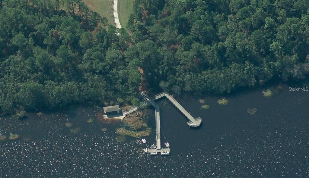 DOCK AND BOATS AT BUCK LAKE