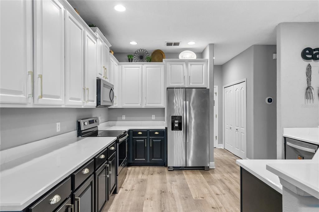 Plenty of Cabinet and Counter Space for the your special dishes.