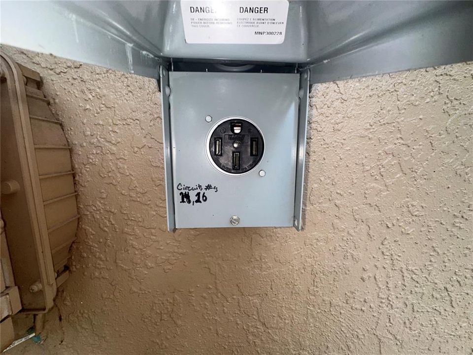 240-volt Electric vehicle (EV) outlet