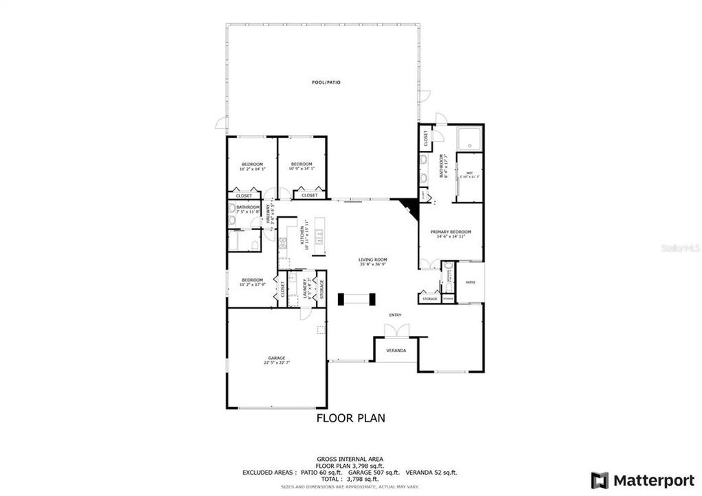 Activo con contrato: $605,000 (4 camas, 2 baños, 2437 Pies cuadrados)