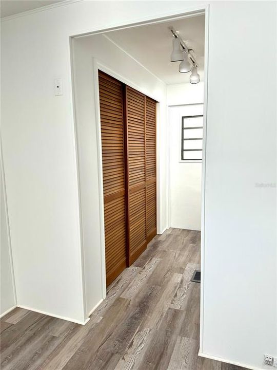 Primary closet leading to the en-suite and large air conditioned bonus room