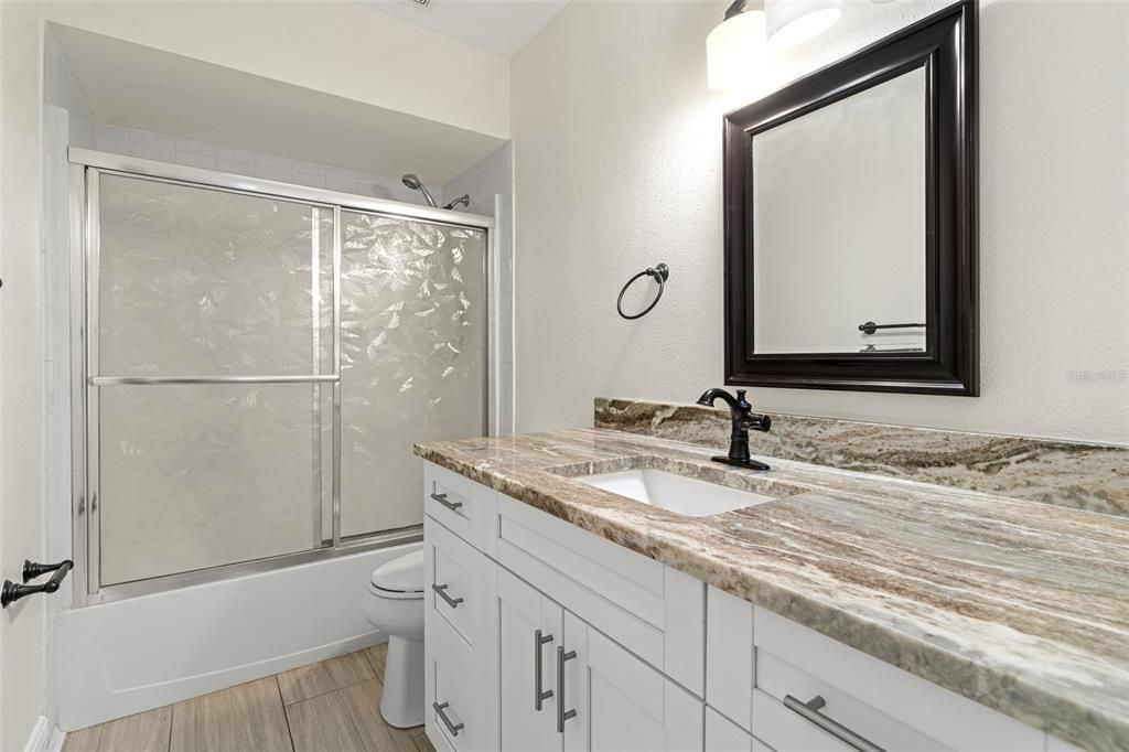 Second bathroom in the hallway between 2nd, 3rd and master bedrooms