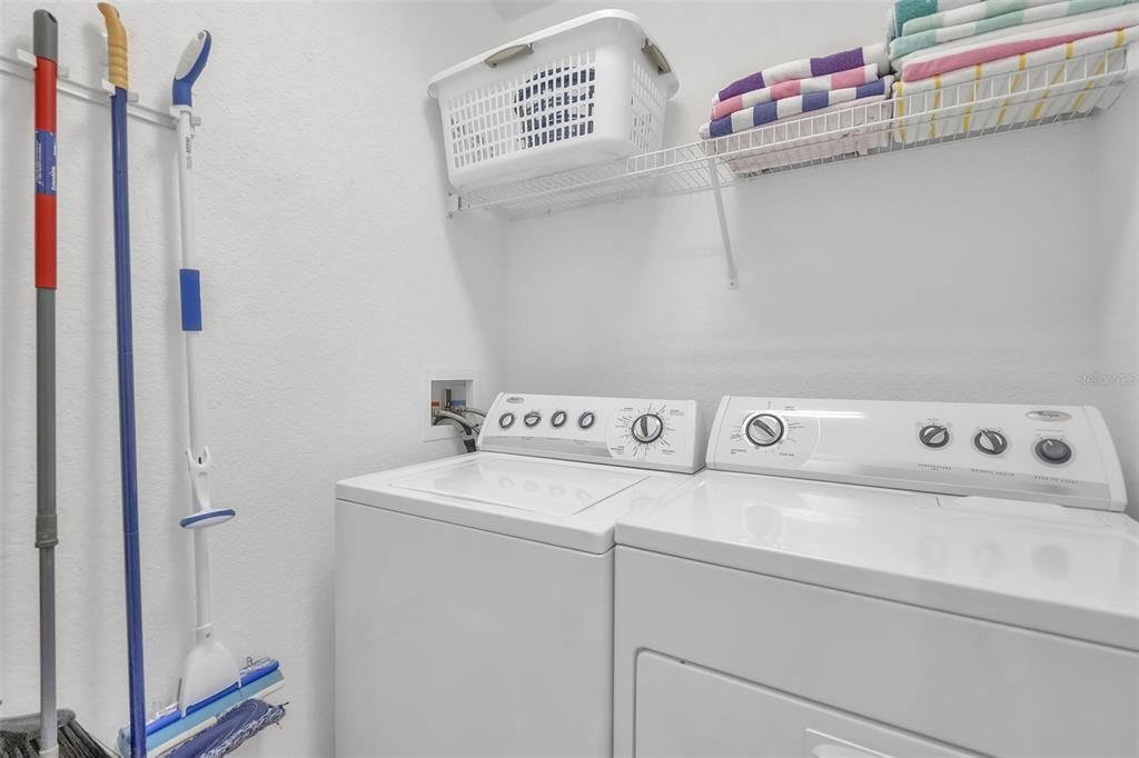 Laundry room off kitchen