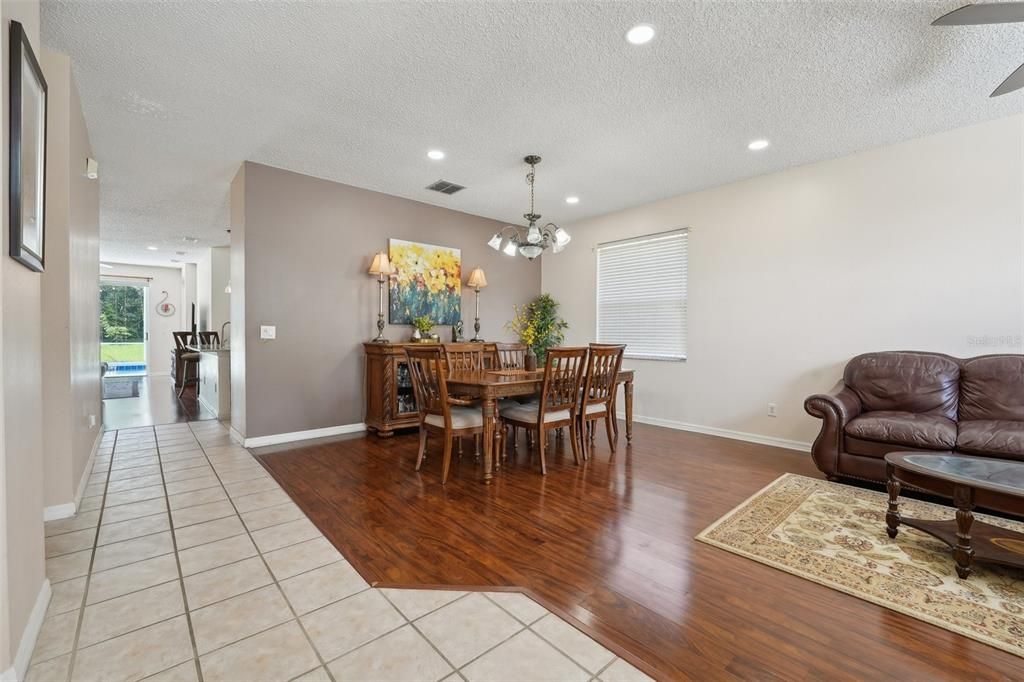 Large Foyer leads into the Formal Living and Formal Dining Spaces