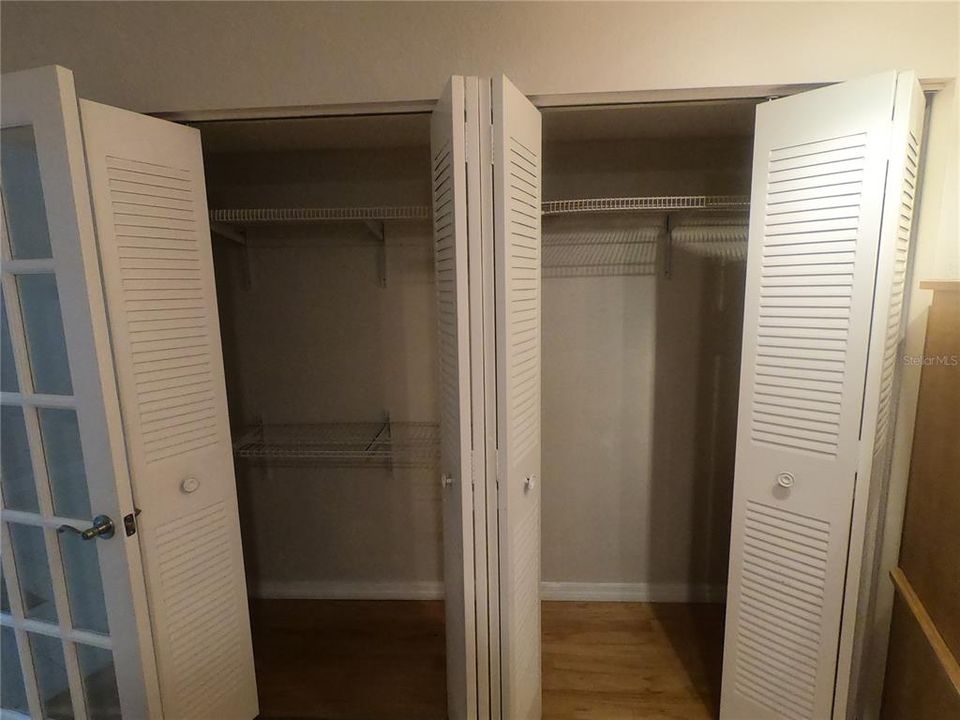 Lots of closet space