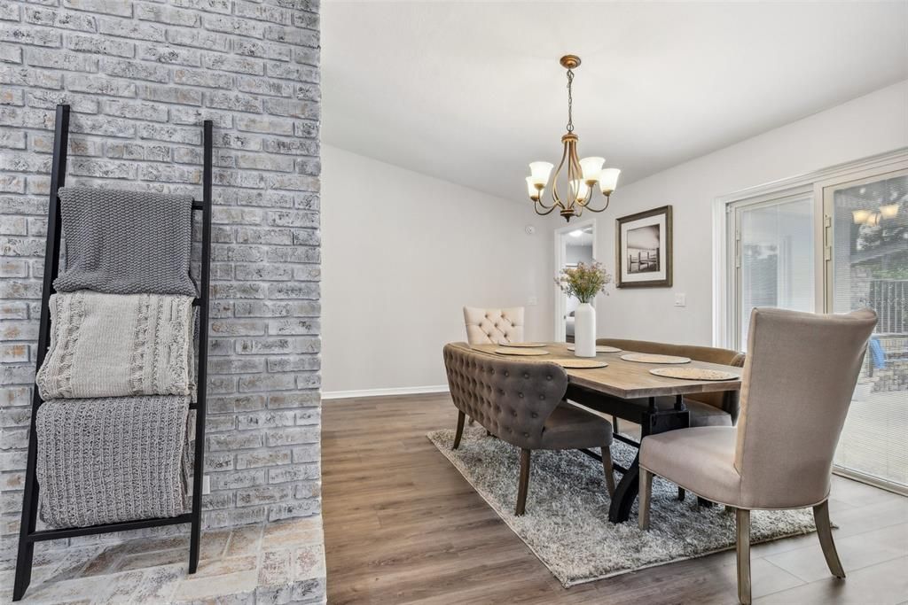 Dining Room with Sliders out to the Pool!