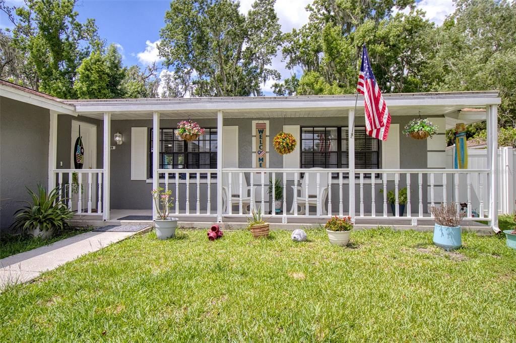 Large Covered Front Porch