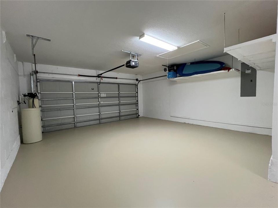 Garage with built in Shelving