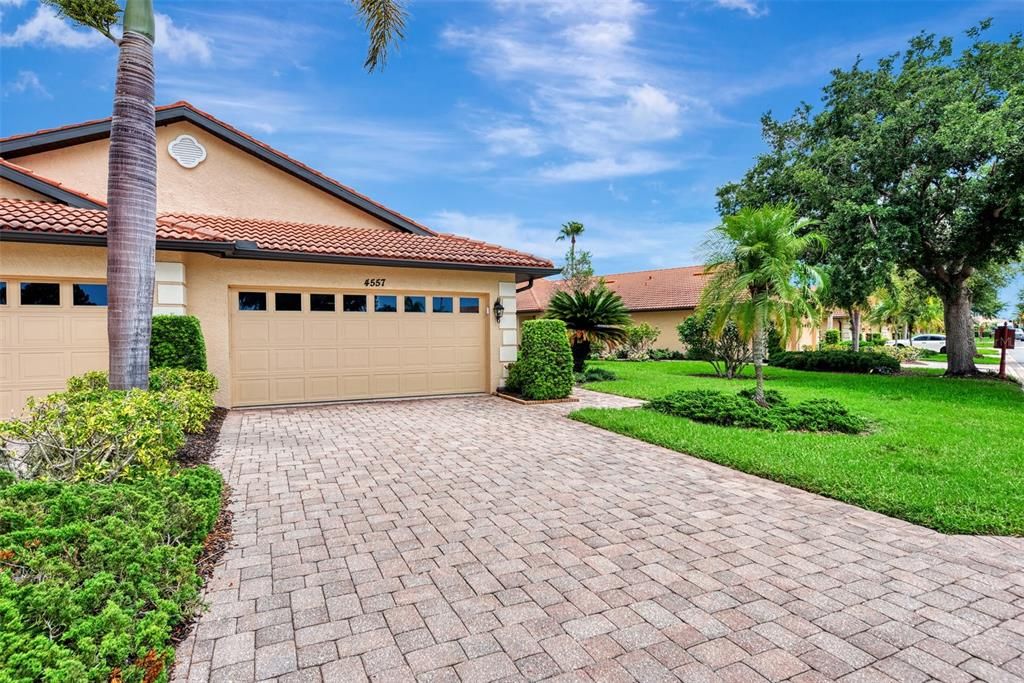 Nice paver driveway