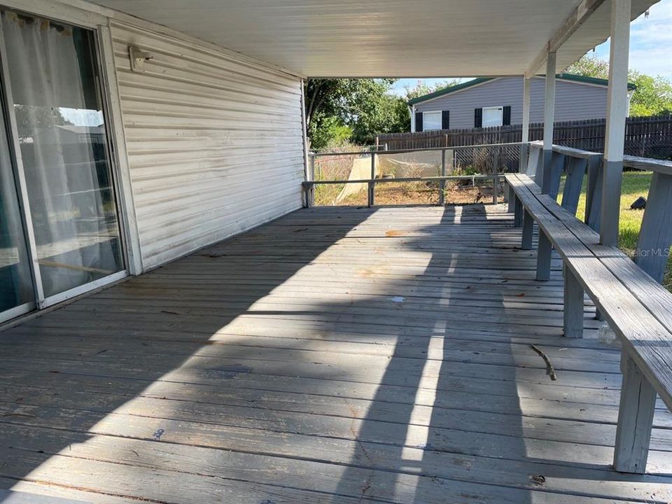 Covered Backyard Deck