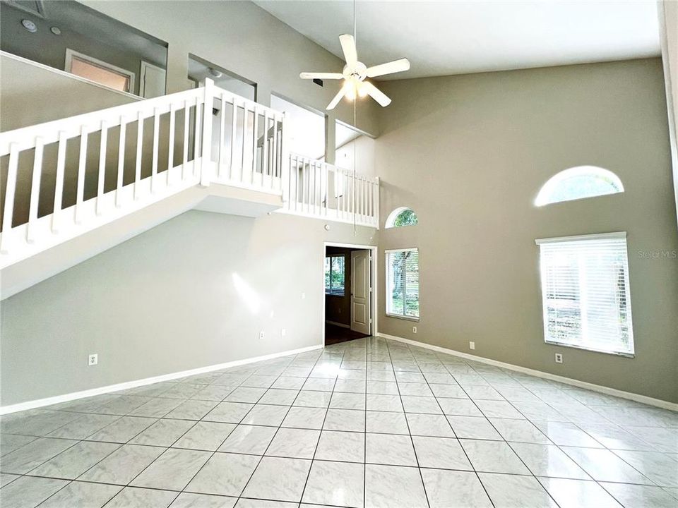 Vaulted ceilings living room