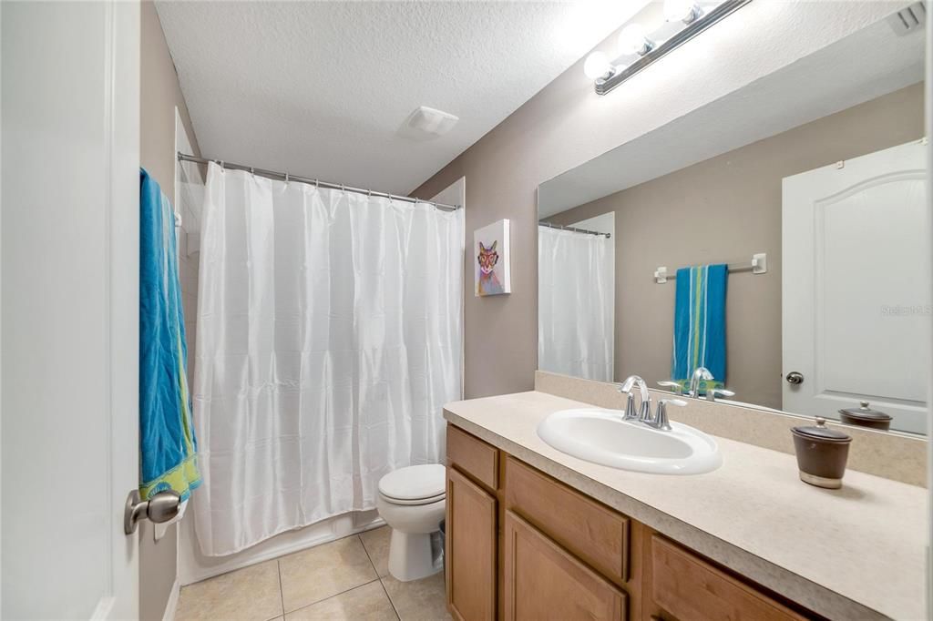 Tile flooring and ample counter space.