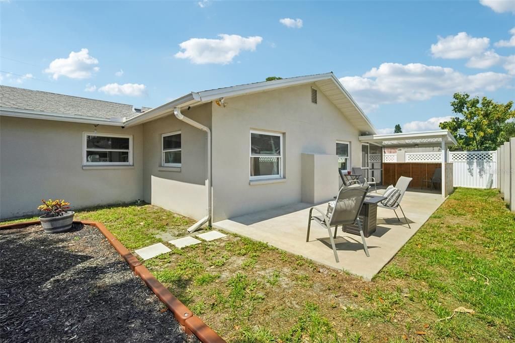 Backyard & Patio Area