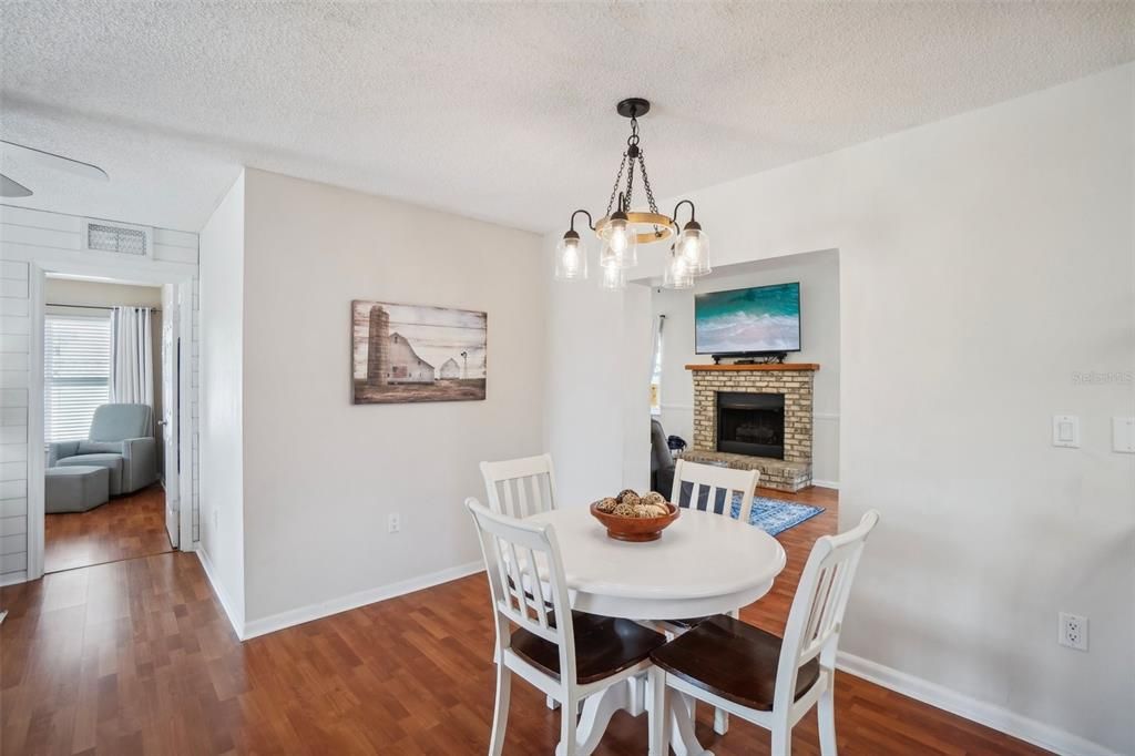 Eat-in Dining with View into Primary Bedroom