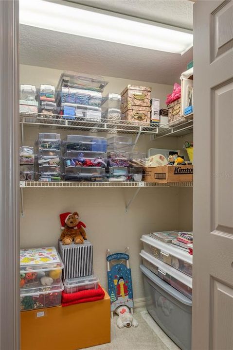 "Holiday" closet in the foyer